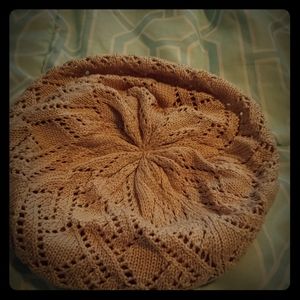 Beige/Tan slouchy beanie